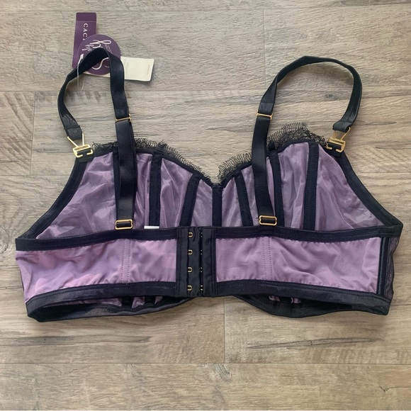 Cacique Boned Lace Comfort Meets Coverage Wirefree Bra - Picture 13 of 13